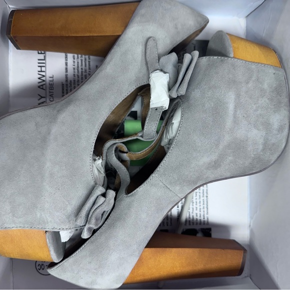 Jeffrey Campbell foxy-Luanne in soft grey kid suede brand new in box size 11 - Picture 2 of 6